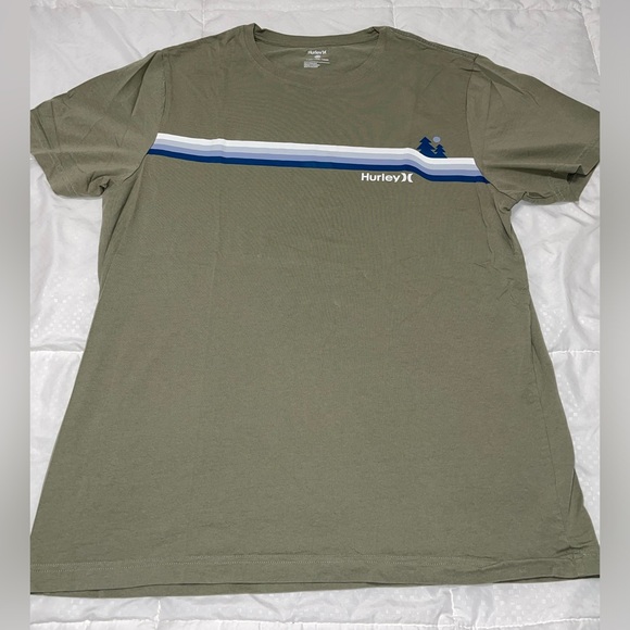 Hurley Stripe Forest Tee - Size XL - Picture 2 of 2